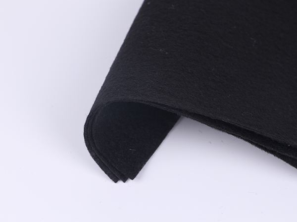 Black nonwoven geotextile for export